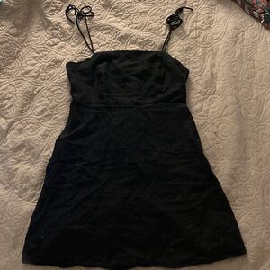 Old Navy Black Mini Dress with Spaghetti Straps